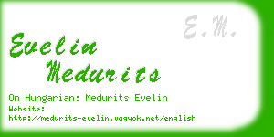 evelin medurits business card